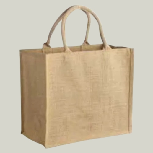 Loop Handle Jute  Shopping Bag Customized with company logos