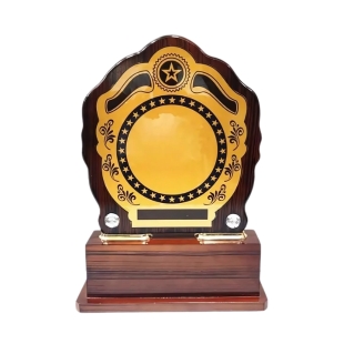 Printed Wooden Round Momento for Sports Competitions