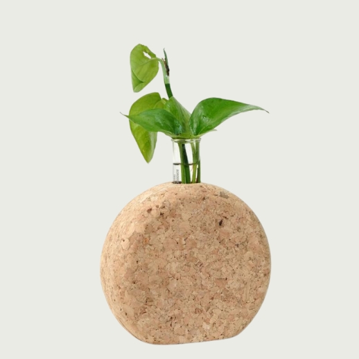 Cork Round Planter Natural